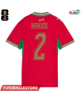 Günstige Marokko Achraf Hakimi #2 Heimtrikot Damen WM 2026 Kurzarm